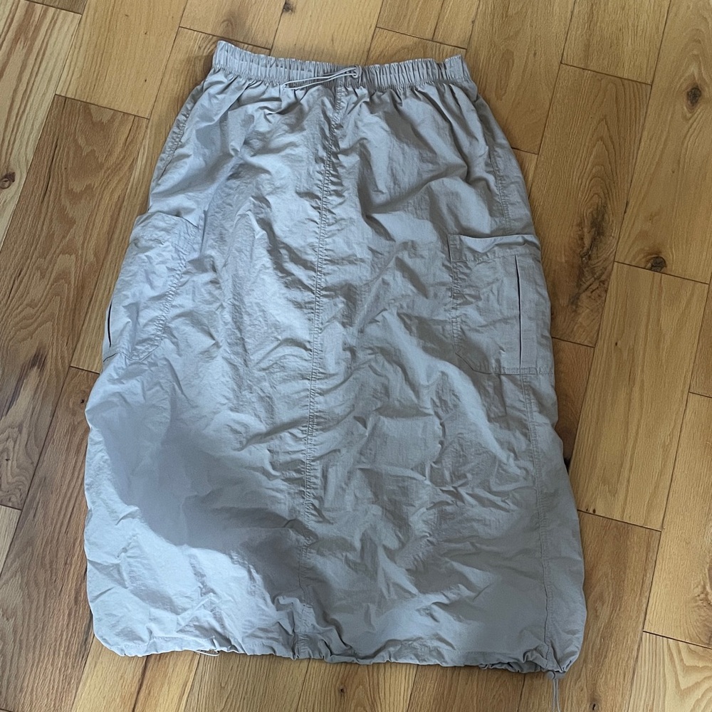 Love Tree Light Beige Midi Skirt